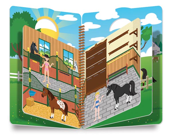 Download Puffy Stickers Deluxe Album - Riding Club | Melissa & Doug