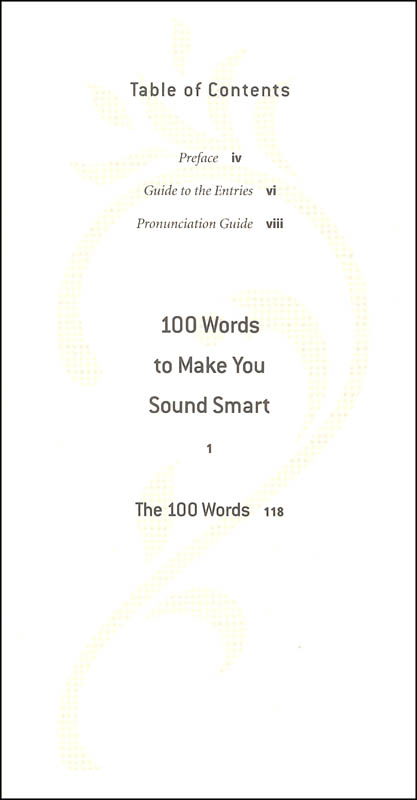 100 Words To Make You Sound Smart Houghton Mifflin Harcourt 9780544913646