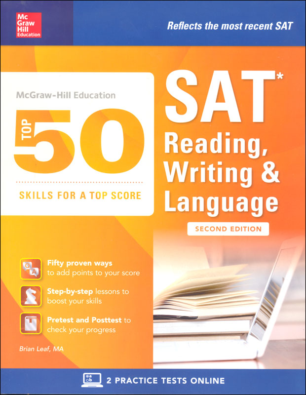 McGraw-Hill's Top 50 Skills for a Top Score: SAT Reading, Writing & Language (2nd Edition)
