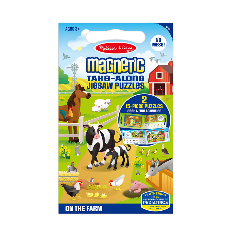 Magnetic Take-Along Jigsaw Puzzles - On the Farm