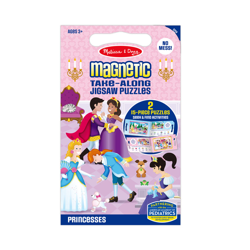 Magnetic Take-Along Jigsaw Puzzles - Princesses