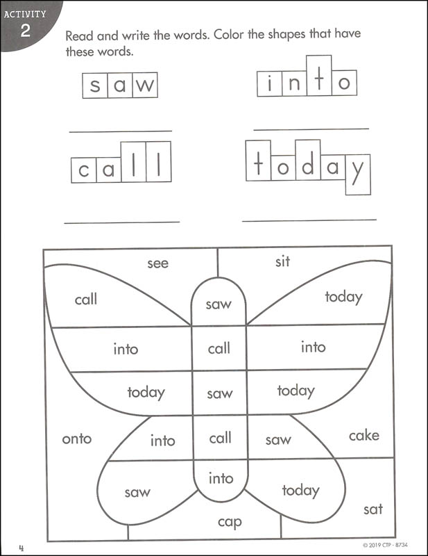 sight words for a 1st grader