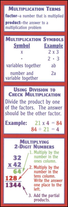 multiplication bookmark mcdonald