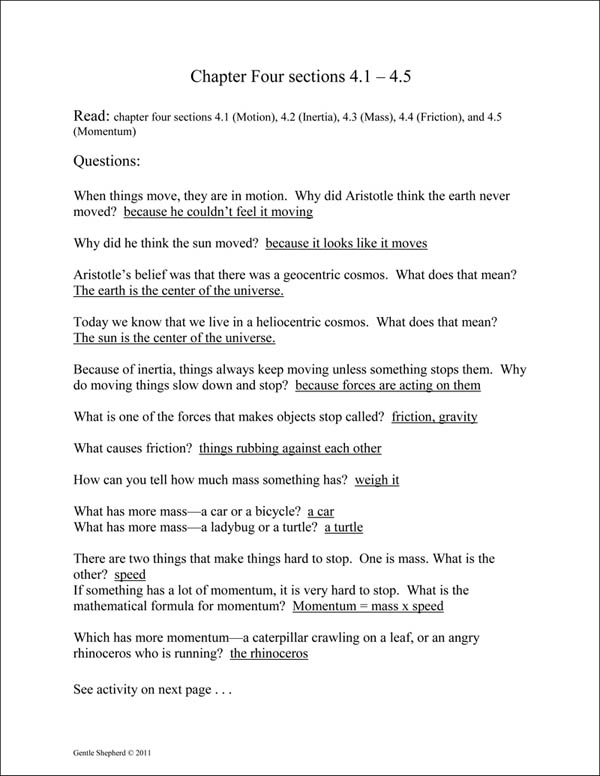 Real Science-4-Kids Review Activities for Focus on Middle School