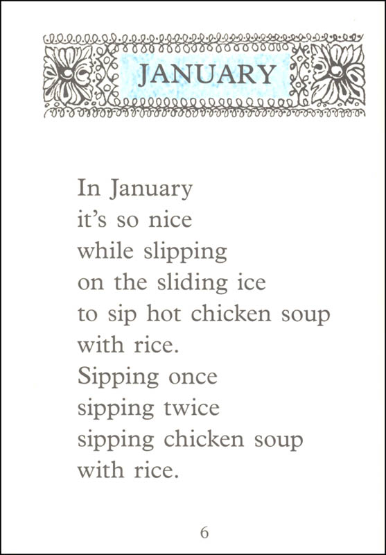 Chicken Soup With Rice A Book of Months HarperCollins 9780062854407