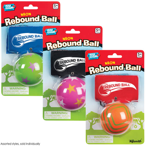 Neon Rebound Ball Assorted Colors Toysmith