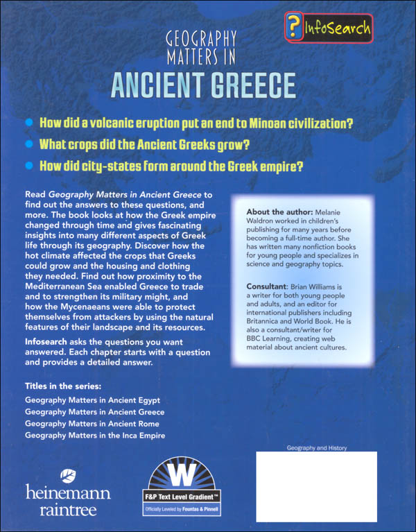 Geography Matters in Ancient Greece | Heinemann Library | 9781484609682