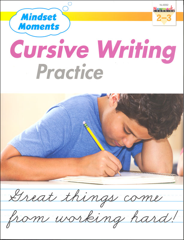 Mindset Moments: Cursive Writing Practice