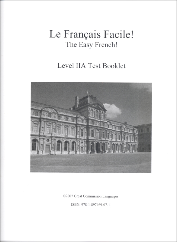 Easy French Level 2A Test Booklet