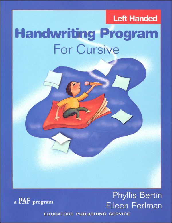 Handwriting Program for Cursive Left-Handed