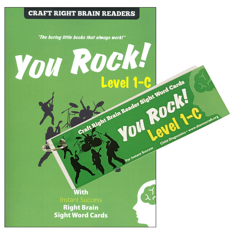 You Rock! Level 1-C (Craft Right Brain Readers and Cards)