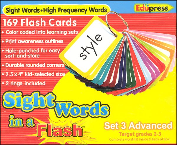 Phonics Sight Words LANGUAGE Learning Flash Cards CRAYOLA Lot of 3 sets 