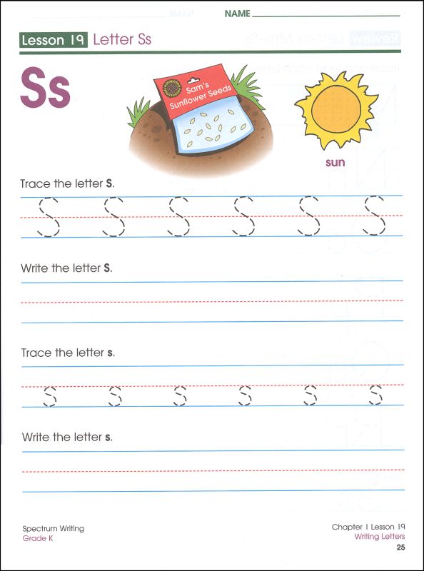 Spectrum writing grade k carson dellosa 9780769680200