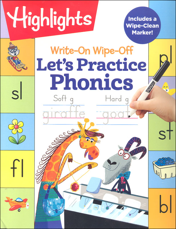 Write-On Wipe-Off Let's Practice Phonics