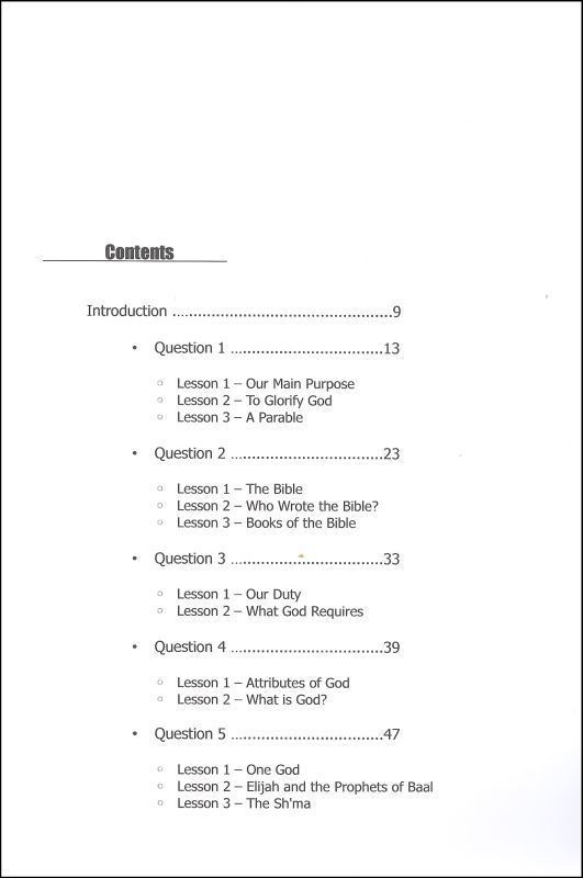 Westminster Shorter Catechism for Kids: Workbook 1 - Who is God ...