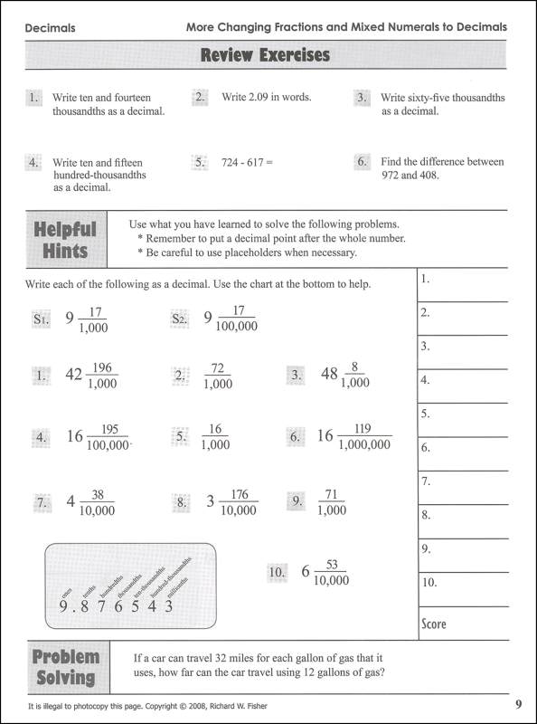 Mastering essential math skills decimals and percents math