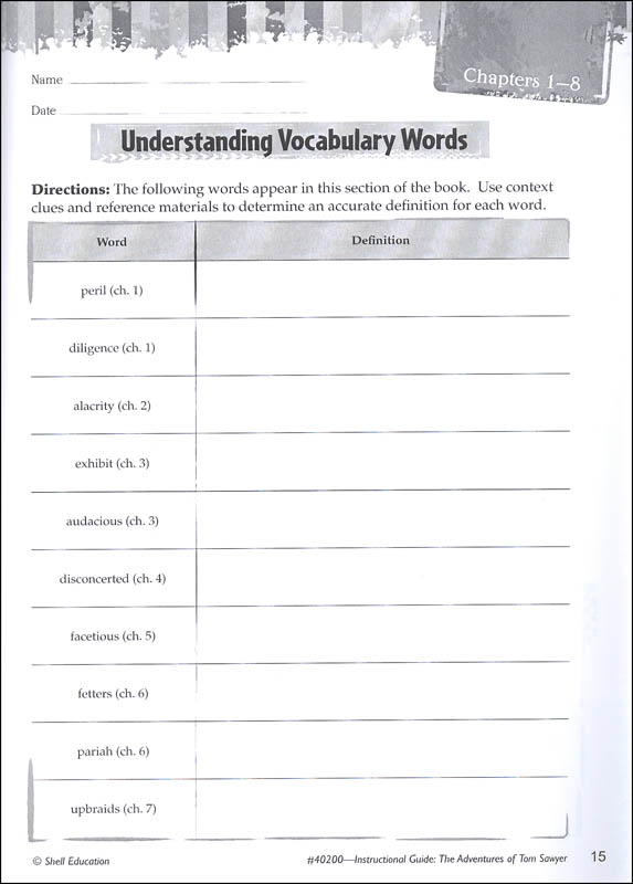 Great Works Instructional Guides For Literature Adventures Of Tom Great Works Instructional Guides For Literature Adventures Of Tom