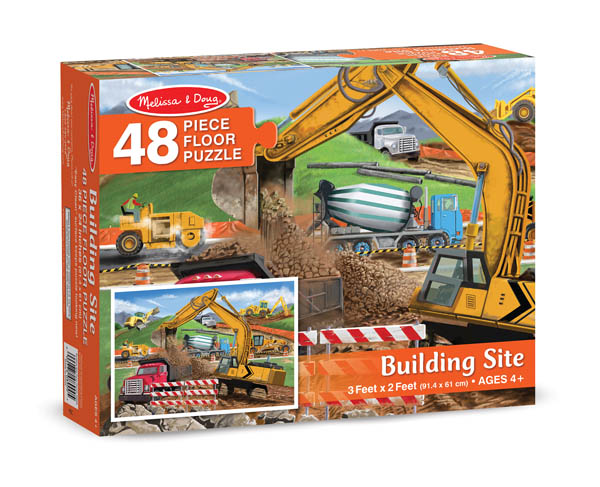 Building Site Floor Puzzle (48 Pieces)