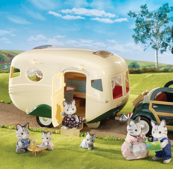calico critters caravan family camper set