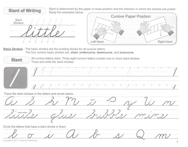 beginning cursive writing grade 3wfl series universal