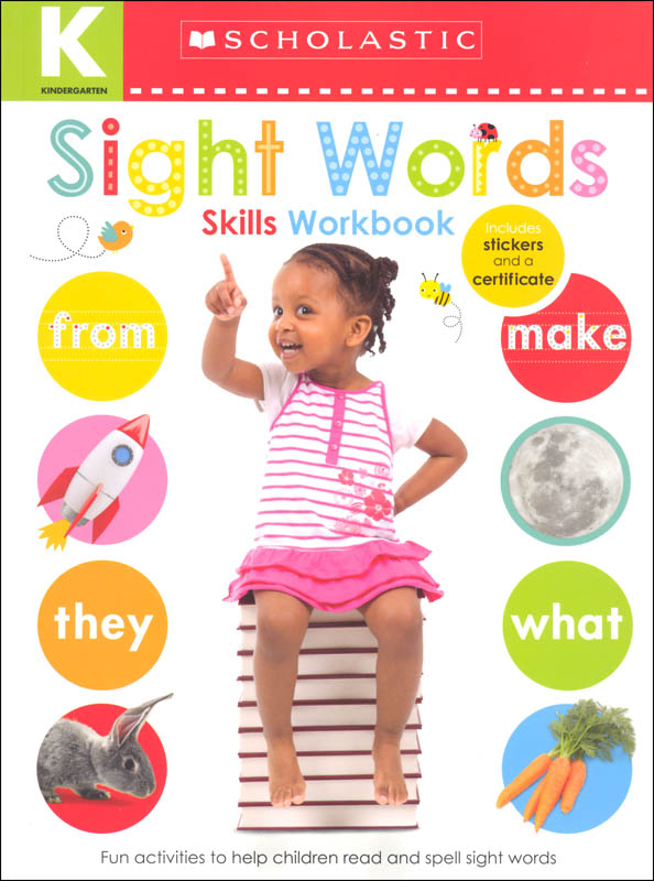 Kindergarten Skills Workbook: Sight Words | Scholastic | 9781338305012