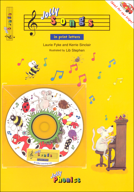 Jolly Songs Book and CD (in print letters)