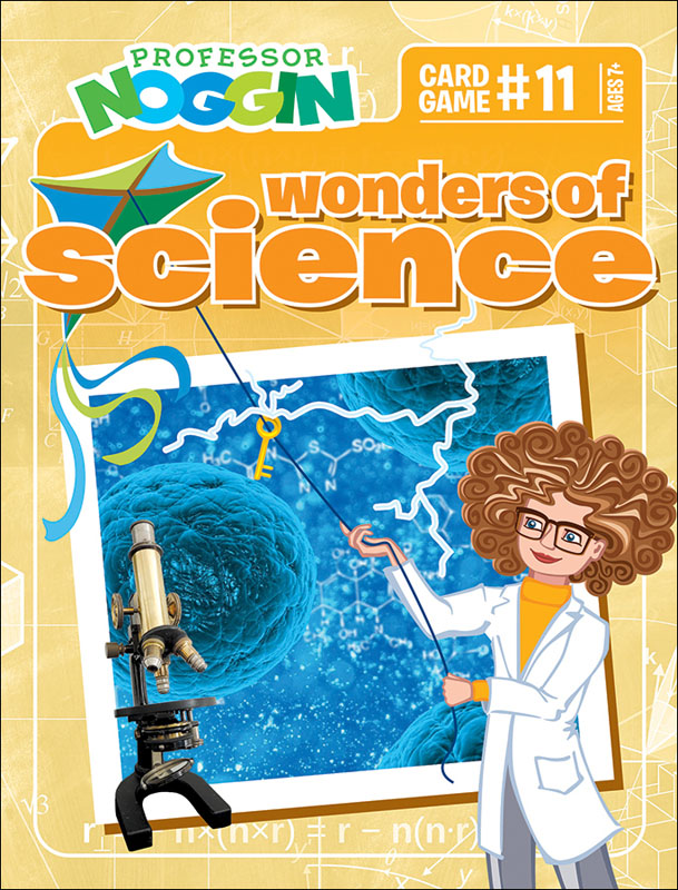 EDUCATIONAL KIDS TRIVIA CARD GAME OUTSET PROFESSOR NOGGIN'S WONDERS OF SCIENCE 