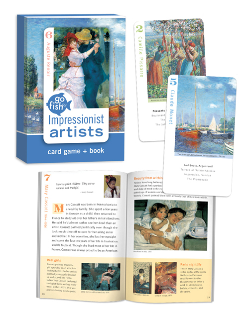 Go Fish for Impressionists Artists Game+Book Birdcage Books Publishing