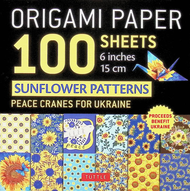 Origami Paper - 100 Sheets Sunflower Patterns 6"