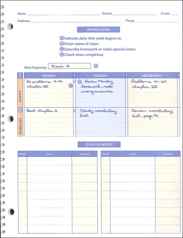 Student homework book shb 44l picture