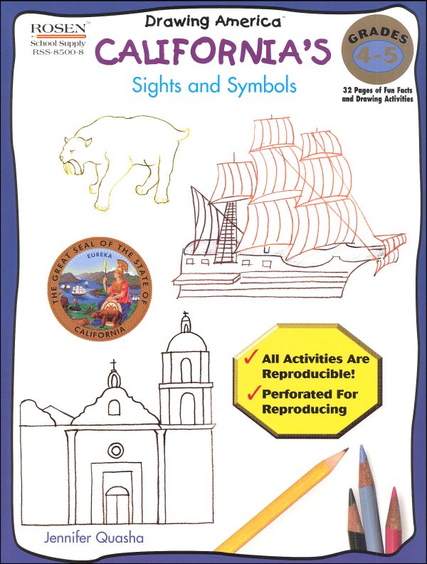 California's Sights and Symbols (Drawing Amer | Rosen School Supply