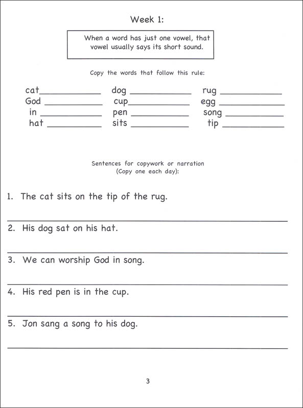 Learning to Spell Through Copywork Book A | Queen Homeschool Supplies