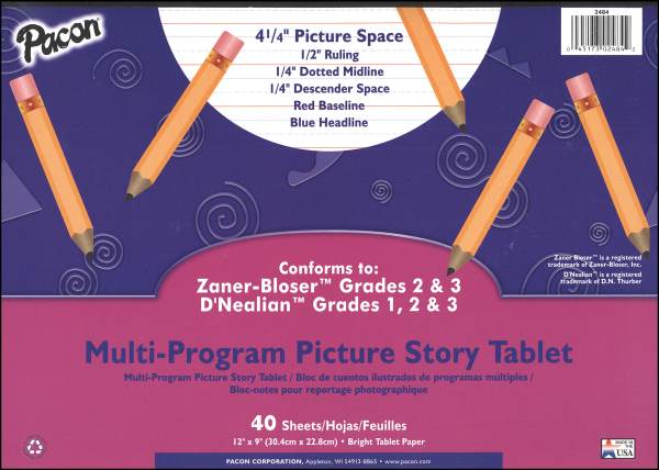 Multi-Program Picture Story Tablet - Conforms to Zaner-Bloser Grades 2 ...