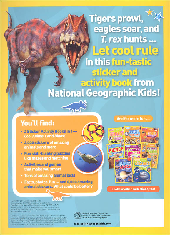 National Geographic Kids Amazing Animals Super Sticker Activity Book ...