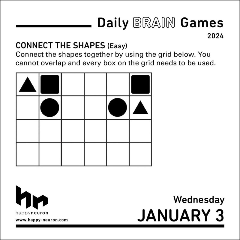 Daily Brain Games DaytoDay 2024 Calendar Andrews & McNeel