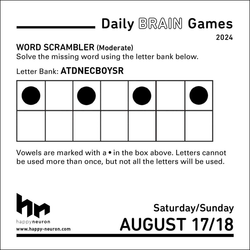 Daily Brain Games DaytoDay 2024 Calendar Andrews & McNeel