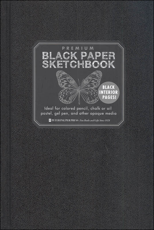 Scholar A4 Carbon Black Paper Sketch Book 170 GSM Thick 40 Sheets
