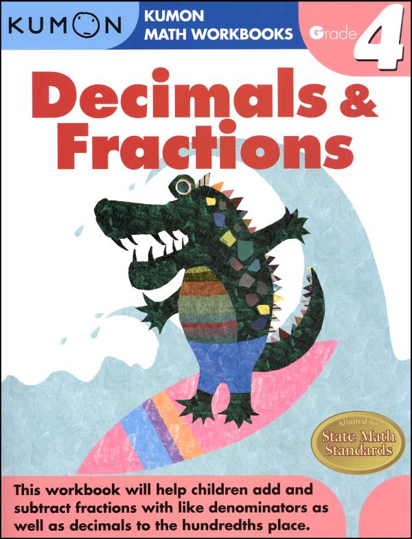Decimals & Fractions Grade 4 Workbook
