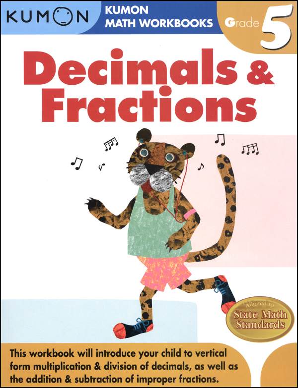 Decimals & Fractions Grade 5 Workbook