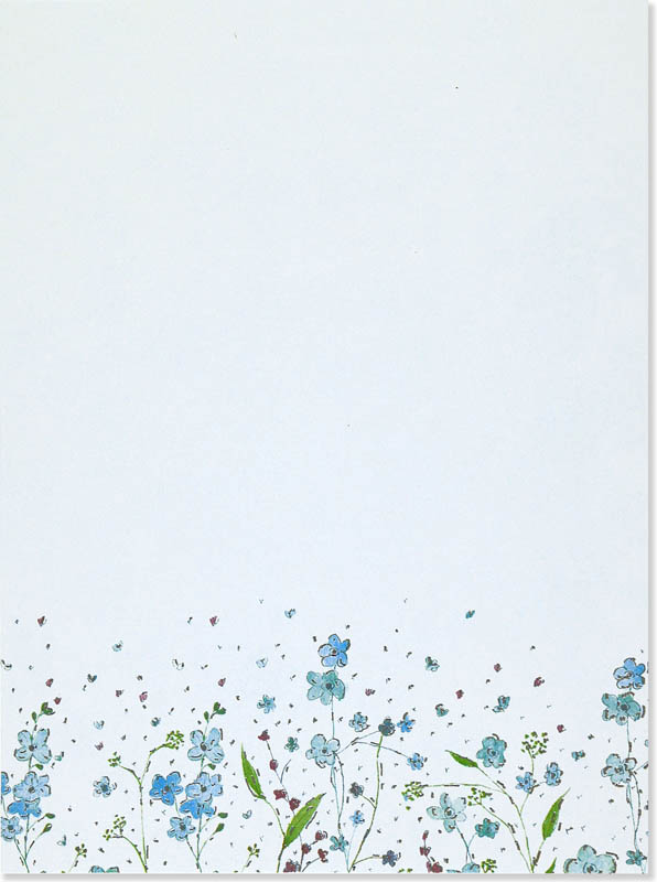 Blue Flowers Stationery Set | Peter Pauper Press | 9781593592585