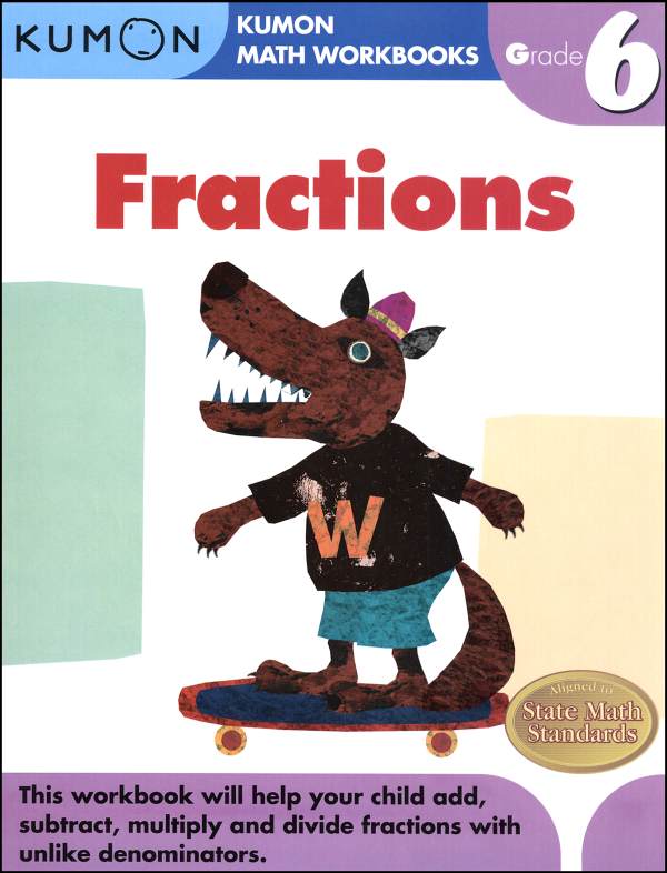 Fractions Grade 6 Workbook