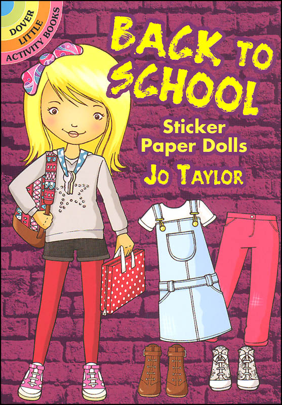 Back to School Sticker Paper Dolls