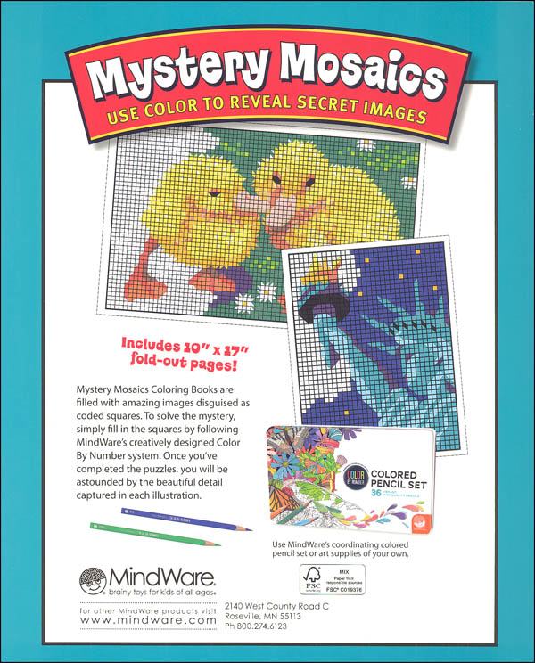 Download Color By Number Mystery Mosaics: Book 6 | MindWare