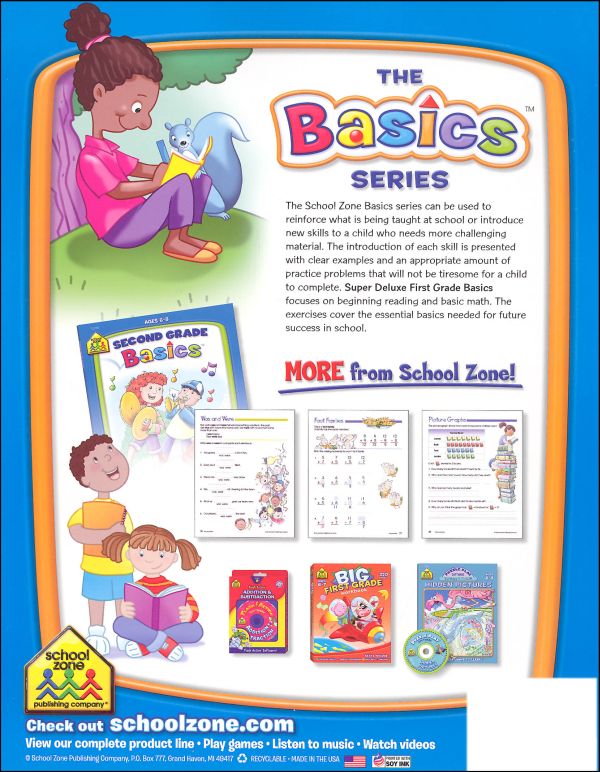 First Grade Basics Workbook | School Zone | 9781601591623