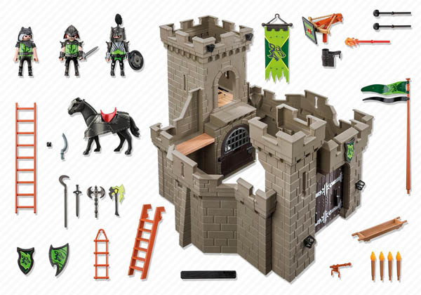 Wolf Knights' Castle Playset Building Kit Toys Games Birthday Boys PLAYMOBIL