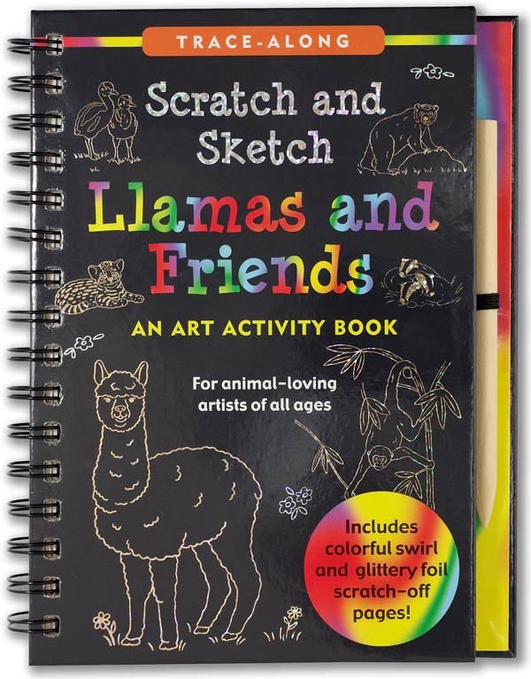 Llamas and Friends TraceAlong Scratch and Sketch Activity Book Peter