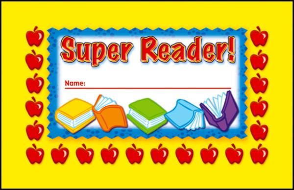Super Reader Incentive Punch Card