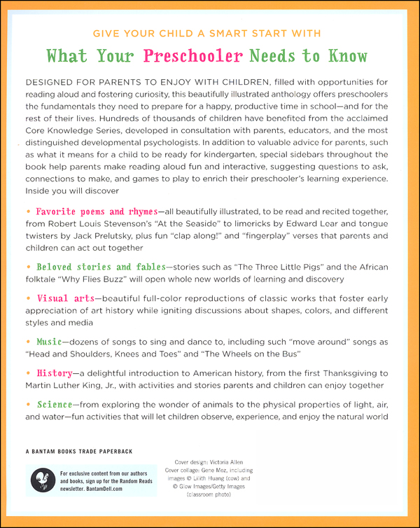 What Your Preschooler Needs to Know Bantam, Doubleday and Dell