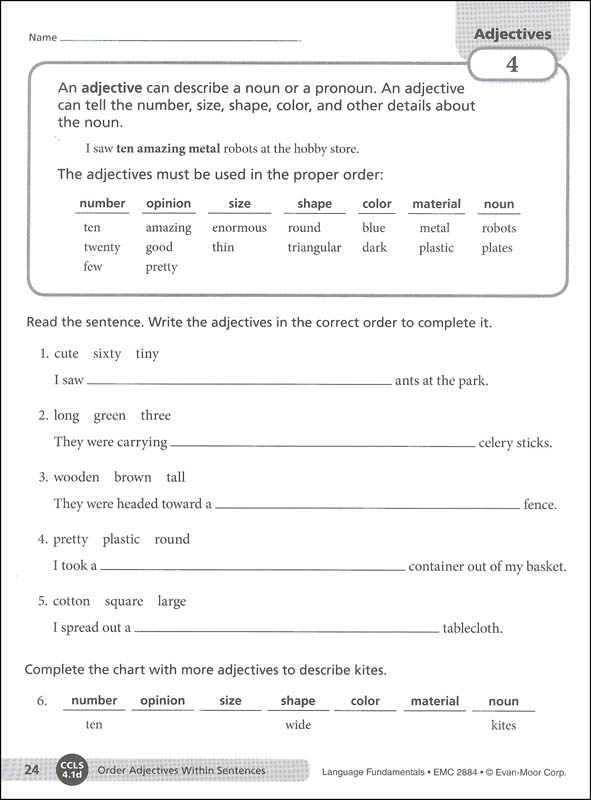 Language Fundamentals Grade 4 - Revised Edition | Evan-Moor | 9781629382203