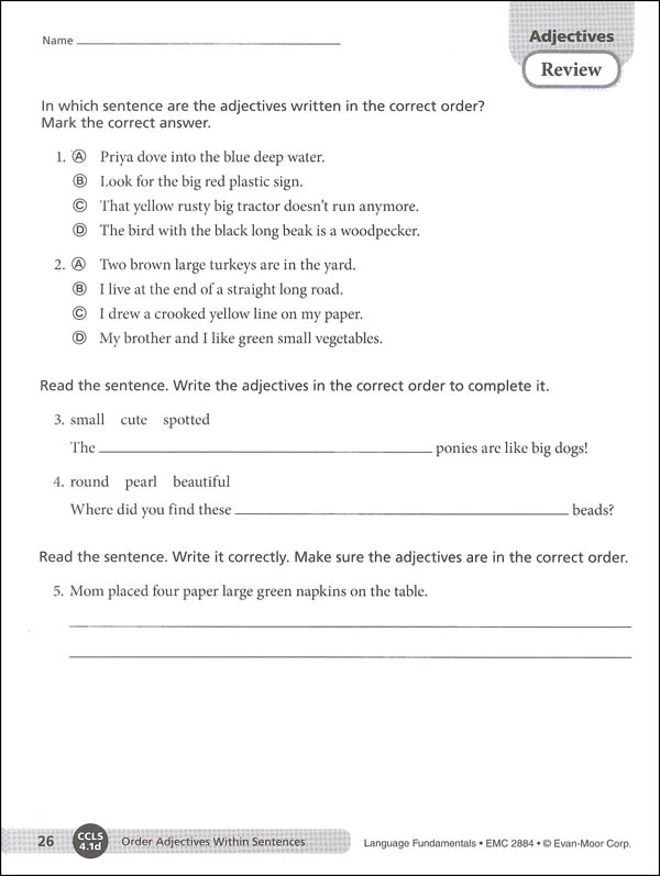 Language Fundamentals Grade 4 - Revised Edition | Evan-Moor | 9781629382203